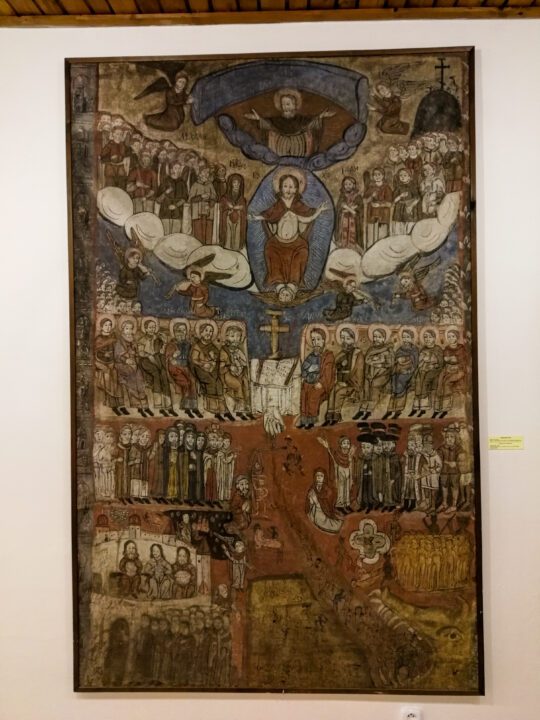 Słowacja, m. Bardejów. Šarišské (Szaryskie) múzeum. Sąd Ostateczny - ikona